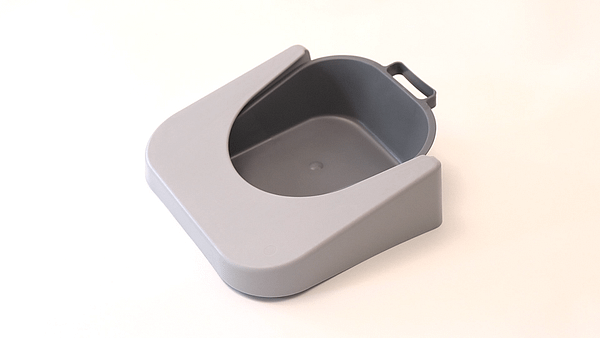 The Bedderpan, a better bedpan, with fracture pan